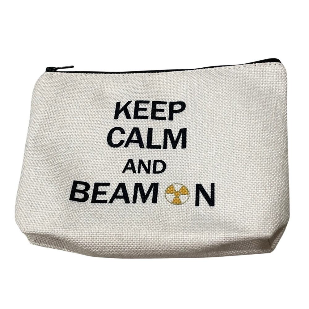 X-Ray Tech Gift Radiographer Makeup Bag Keep Calm And Beam‎ On